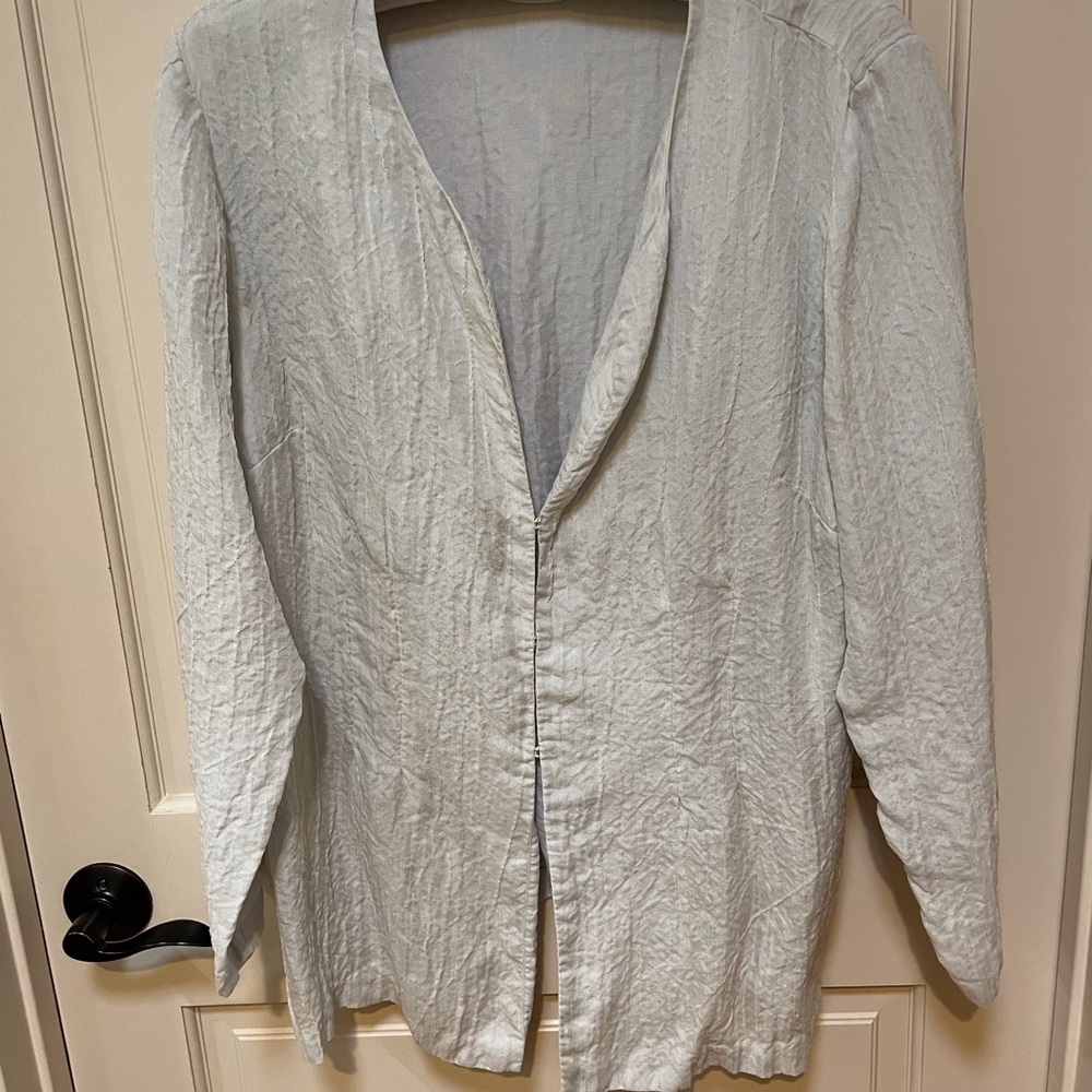 Eileen Fisher Crinkle Grey Jacket